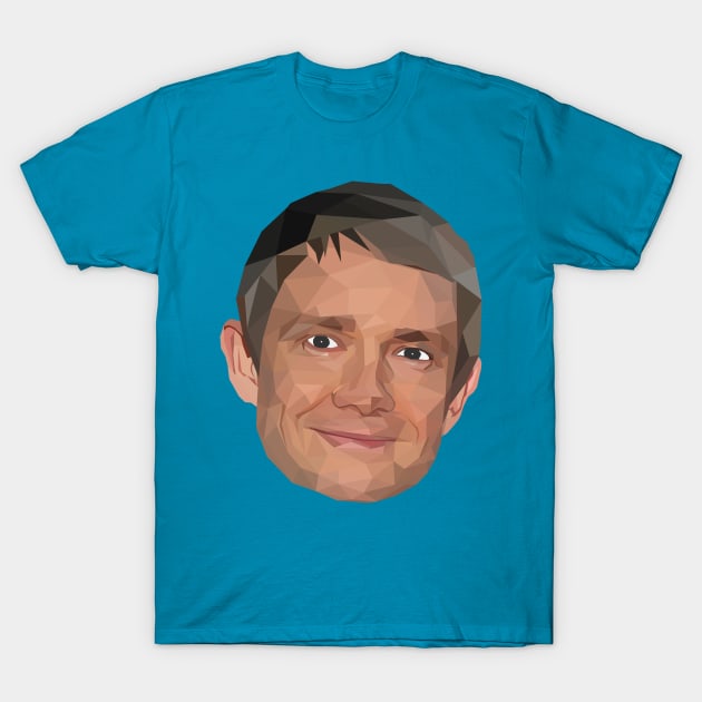Martin Freeman T-Shirt by Awesomedesignlowpoly